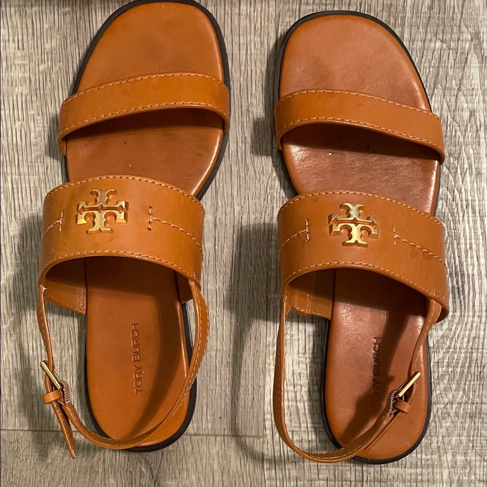 Tory Burch Brown Slide Sandals - Picture 2 of 4